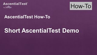 Short AscentialTest Demo