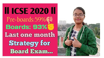 Last one month strategy for Icse Board Examll Master Mind
