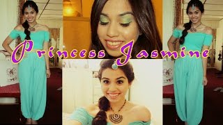 Princess Jasmine Tutorial : Makeup, Hair + Outfit! | Halloween 2014