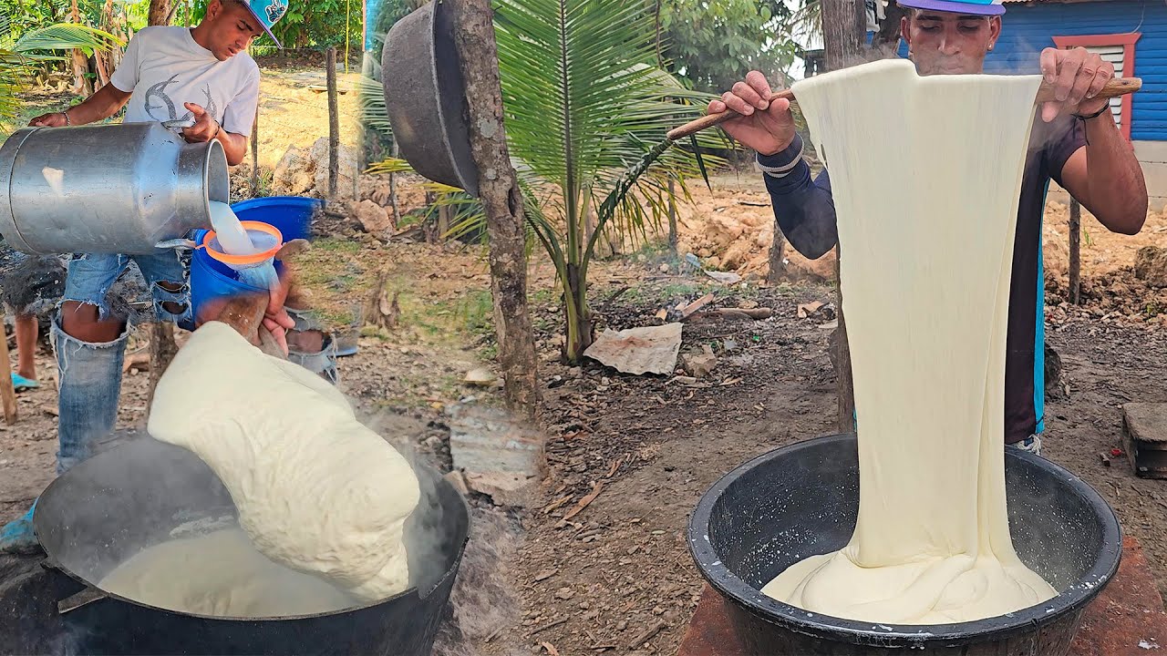 Con Fuego y Agua. Prepara El Mejor Queso De Hoja CON AGUA CALIENTE mas sabrodo del campo