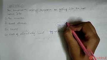 The hexacanth embryo of tapeworm on getting into the host bores into  | CLASS 11 | ANIMAL KINGDO...