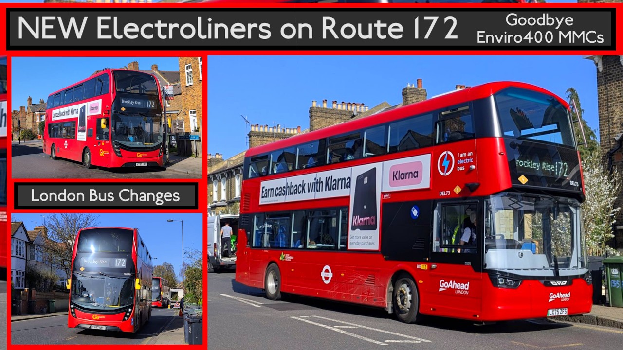 BRAND NEW Electroliners now on Route 172 - Goodbye Enviro400 MMCs (London Bus Changes Explained)