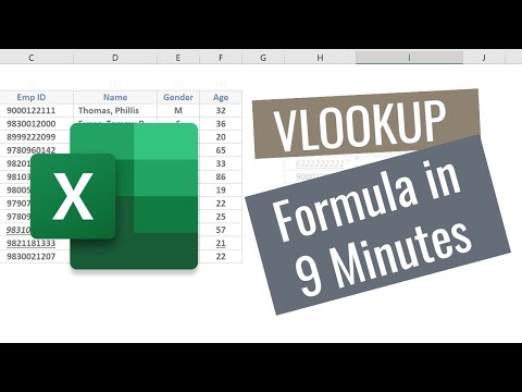 Learn Excel Vlookup Formula in 9 Minutes | Excel Formulas