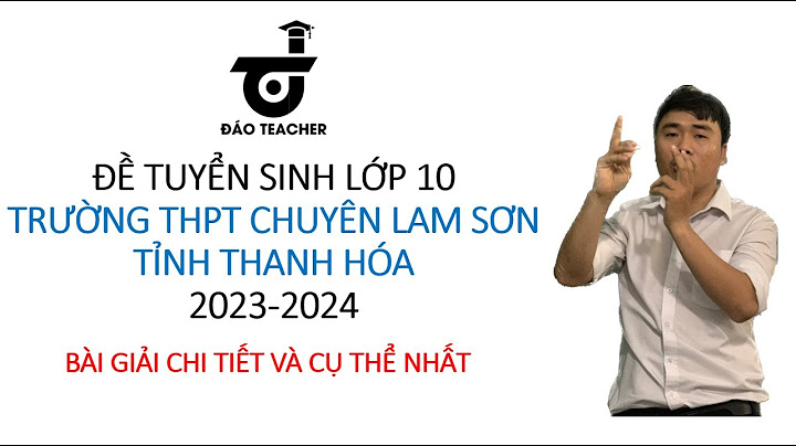 Đề thi thử môn toán trường chuyên lam sơn năm 2024