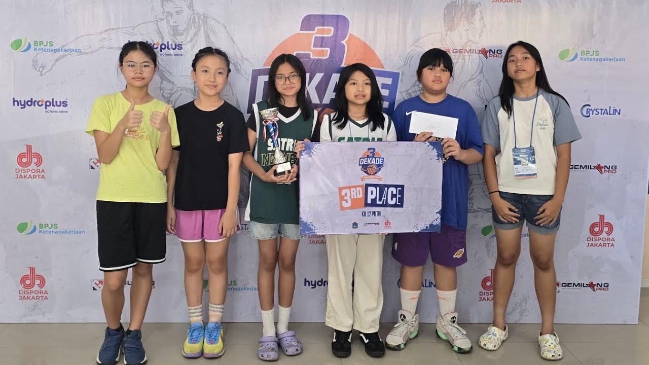 MANTAP‼️ SATRIA INDONESIA vs HPK HALIM PK, perebutan juara 3, U12 GIRLS, PIALA 3DEKADE KADISPORA