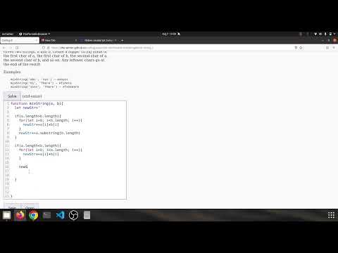 String 2 mixString  Javascript solution