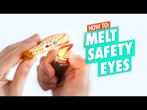 How to Insert Safety Eyes for Amigurumi 