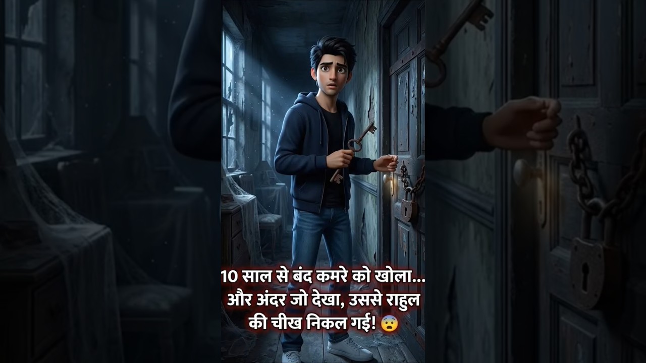 Part 1😱 10 साल से बंद कमरा खोला... अंदर अपनी ही 20 साल पुरानी फोटो मिली! |  #shorts #horrorstories