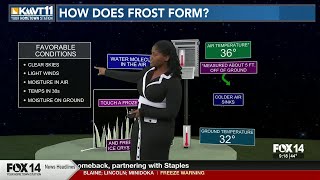 A Freeze Warning will go into effect at 3am until 10am Friday