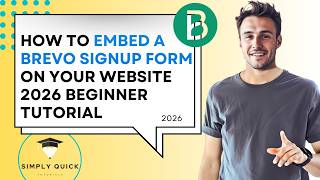 How to Embed a Brevo Signup Form on Your Website 2026 Beginner Tutorial