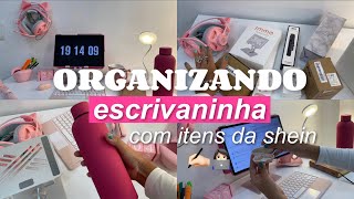 Organizando Minha Escrivaninha Umboxing Shein