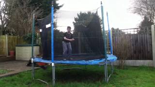 How to do a front drop on a trampoline