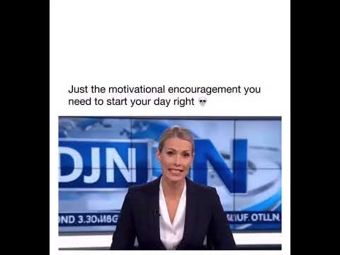 Morning News Anchor With The Most ENCOURAGING Motivational Words!