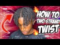 How To Do Your OWN TWO STRAND TWIST On 4c Hair| Men Edition(Without Parting Hair)