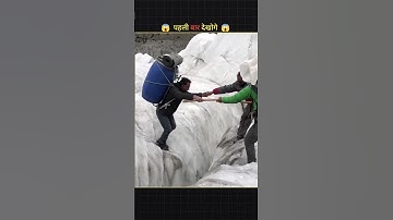 One Wrong Step Can Be Fatal In Snow Mountains So remember This 😱 #shorts