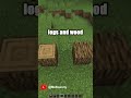 Logs are darker on a Map #shorts  #minecraftshorts #minecraft