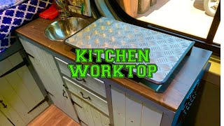 HOW TO build kitchen in an RV  Campervan ( backsplash )