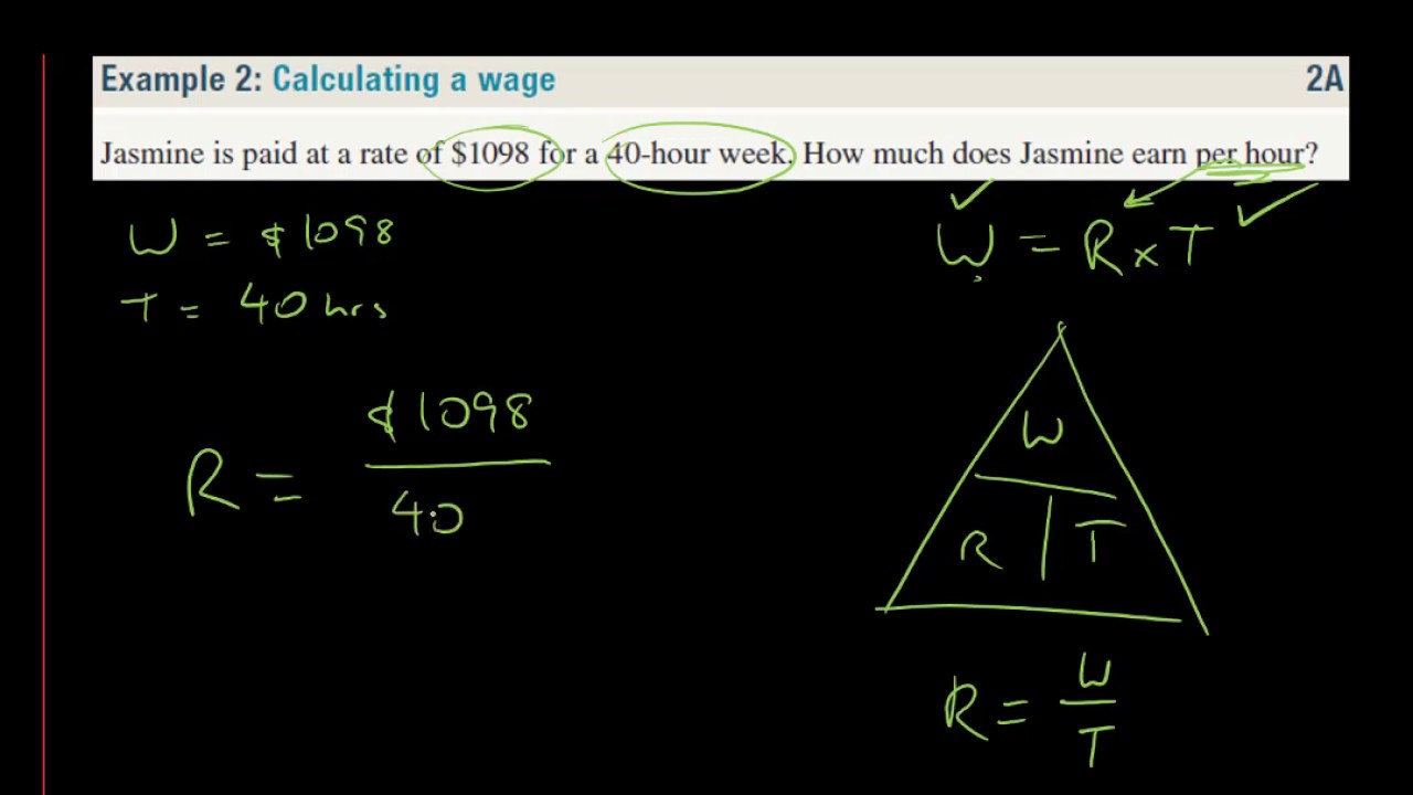 Section 1: Wages and Salaries - Exercise 2A Companion Video