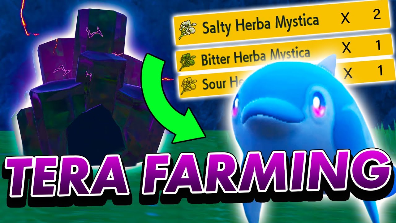 HOW to FARM HERBA MYSTICA using 5/6 Star TERA RAIDS in Pokémon Scarlet