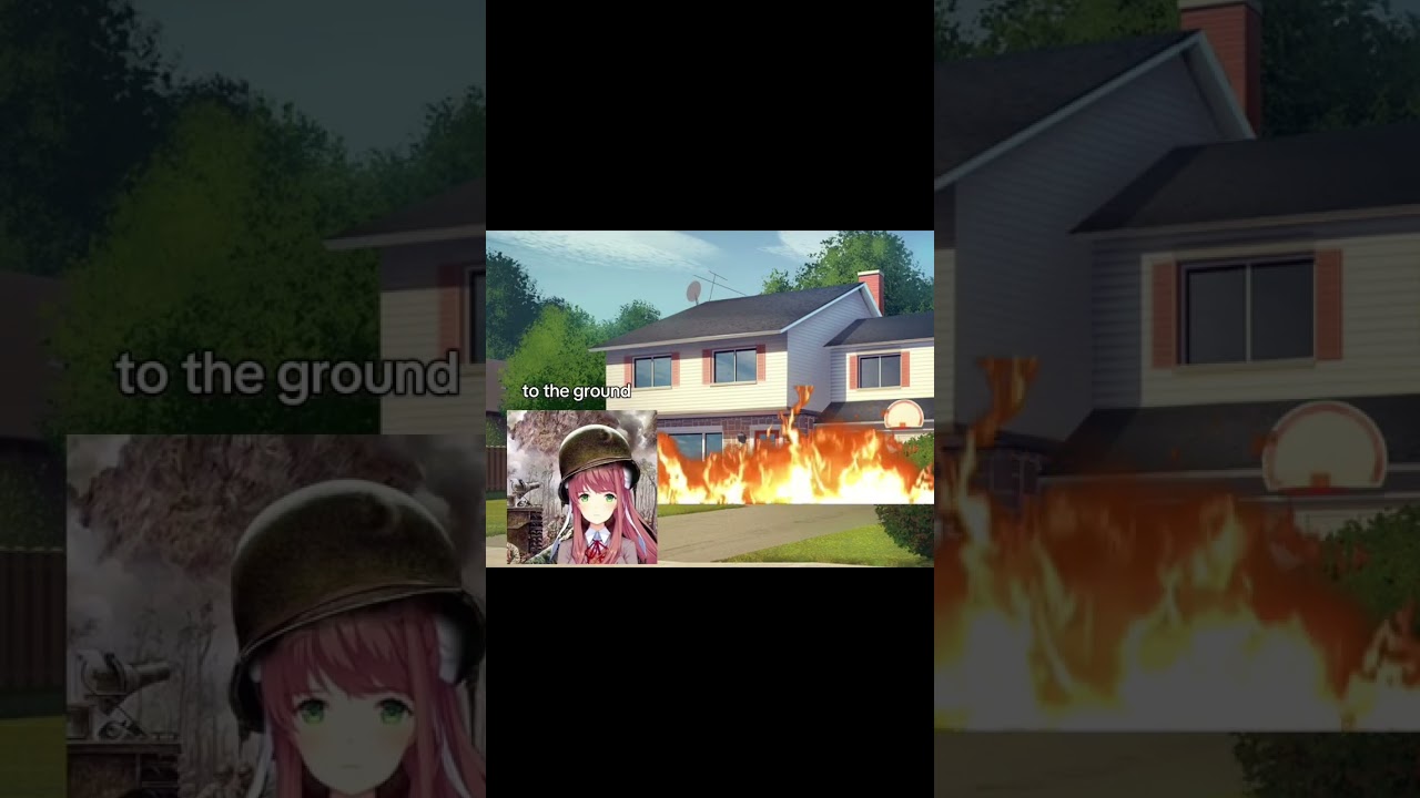 Monika burns down her house