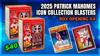 HOW GOOD ARE THESE 2025 Patrick Mahomes Icon Collection Blaster Box Opening x4