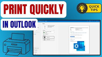 How To Print Quickly In Outlook Mail #outlook #outlooktips