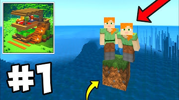 Craft World Building Craft 2025: Multiplayer Ocean Survival Walkthrough Gameplay Part 1