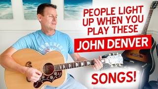 These 3 JOHN DENVER Songs Will Make You Sound Incredible (Easy Guitar Lesson)