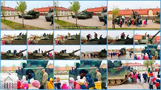 U.S. Soldiers Show Off Tanks to Kids at Polish School - 2024
