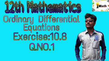 |12th maths |Tamilnadu new syllabus|chapter- 10| Exercise:10.8|Q.NO.1|important sum|