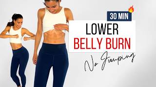 30 MIN LOWER BELLY BURN WORKOUT | Flat Stomach & Deep Core Strength (No Equipment)