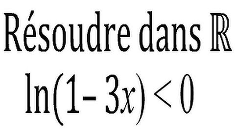 Inéquation avec ln - Terminale