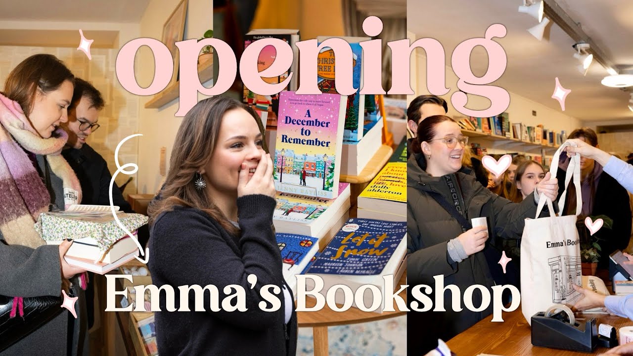 de opening van mijn eigen boekwinkel 🥰 | vlog 6