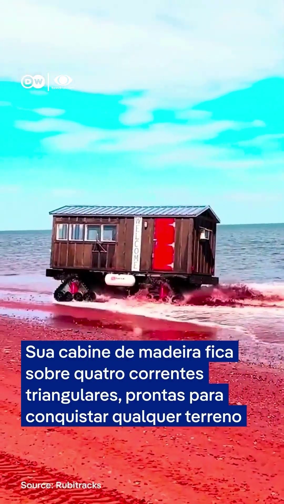 Conheça Rubishack, a casa que se move sobre trilhos e anda sobre a água