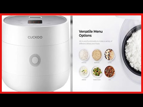 CUCKOO Rijstkoker & Stomer 16 programma's, inductie, geen drukstand, open kookfunctie, timer, roestvrijstalen binnenpan (tot 10 personen), warmhouden & autoclean functie