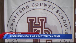 2024-25 School Year Calendar Announced for Henderson County Schools