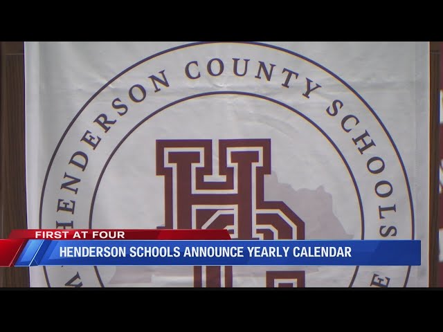 2024-25 School Year Calendar Announced for Henderson County Schools -  YouTube