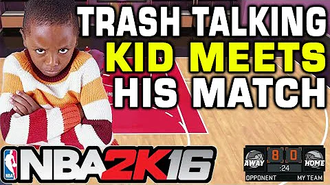 TRASH TALKER LEARNS A LESSON! NBA 2K16