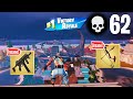 62 Elimination Solo Squads Gameplay &quot;Build &amp; Zero Build&quot; Wins (Fortnite Chapter 4 Season 4)