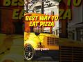 Peanut explain the best way to eat pizza without a fork #shorts #theburntpeanut #pizza
