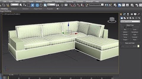 Simple sofa Modelling in 3dsMax for beginners |Editable poly| UVW map| FFD