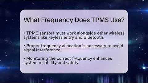 What Frequency Does TPMS Use? - Talking Tech Trends