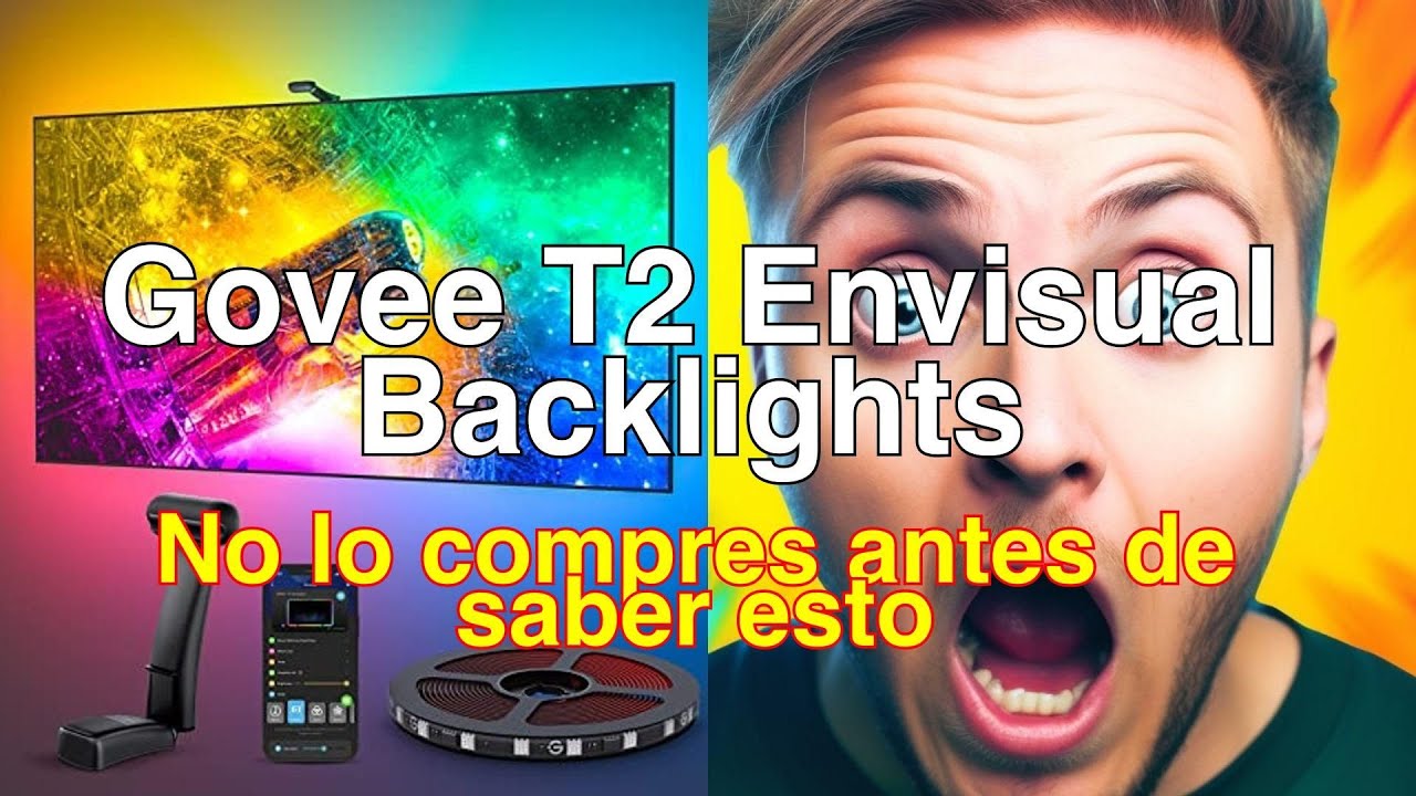 Govee T2 Envisual Backlights con Dual-Cámara, 3,6m RGBIC WiFi Tira