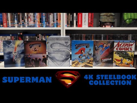 Superman Limited Edition 4k Bluray Steelbook Collection Unboxing.