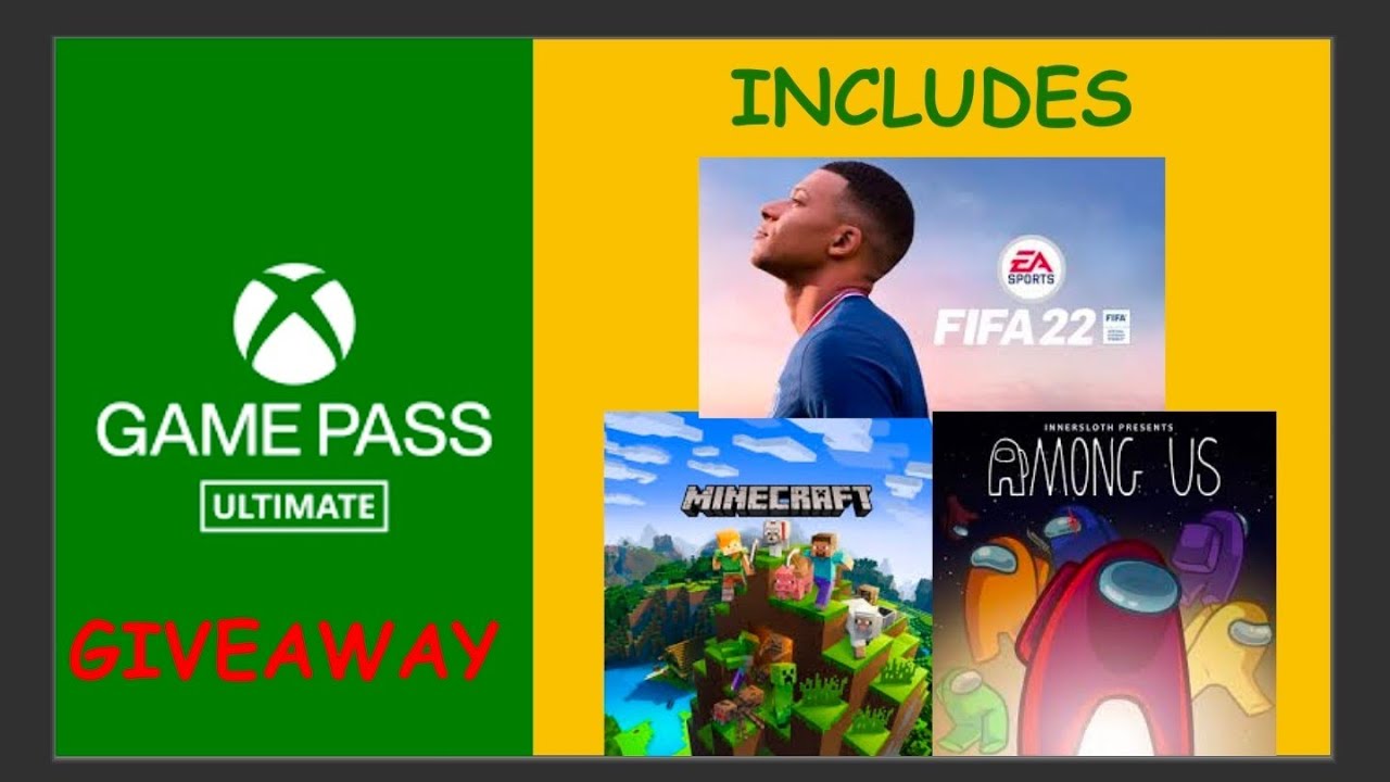 XBOX GamePass Ultimate Giveaway including Minecraft, Fifa... - YouTube