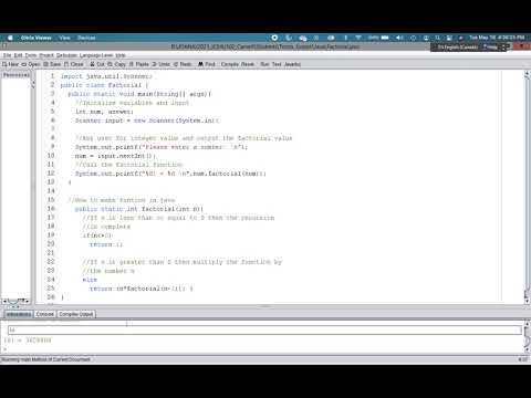 Java Factorial Sequence
