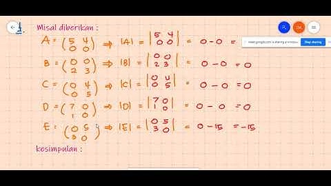 Determinan Dan Invers Matriks Part 2