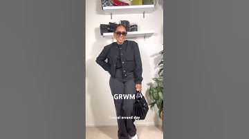 GRWM to run some errands #dayinthelife #ootd #allblackoutfit