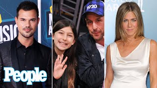 Jennifer Aniston, Taylor Lautner \& More Attend Bat Mitzvah for Adam Sandler's Daughter | PEOPLE