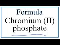 Chromium 2 Phosphate Concepts